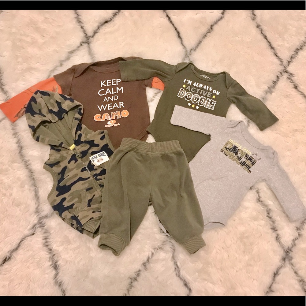 5 Piece Lot 0-3 Month Baby Clothes